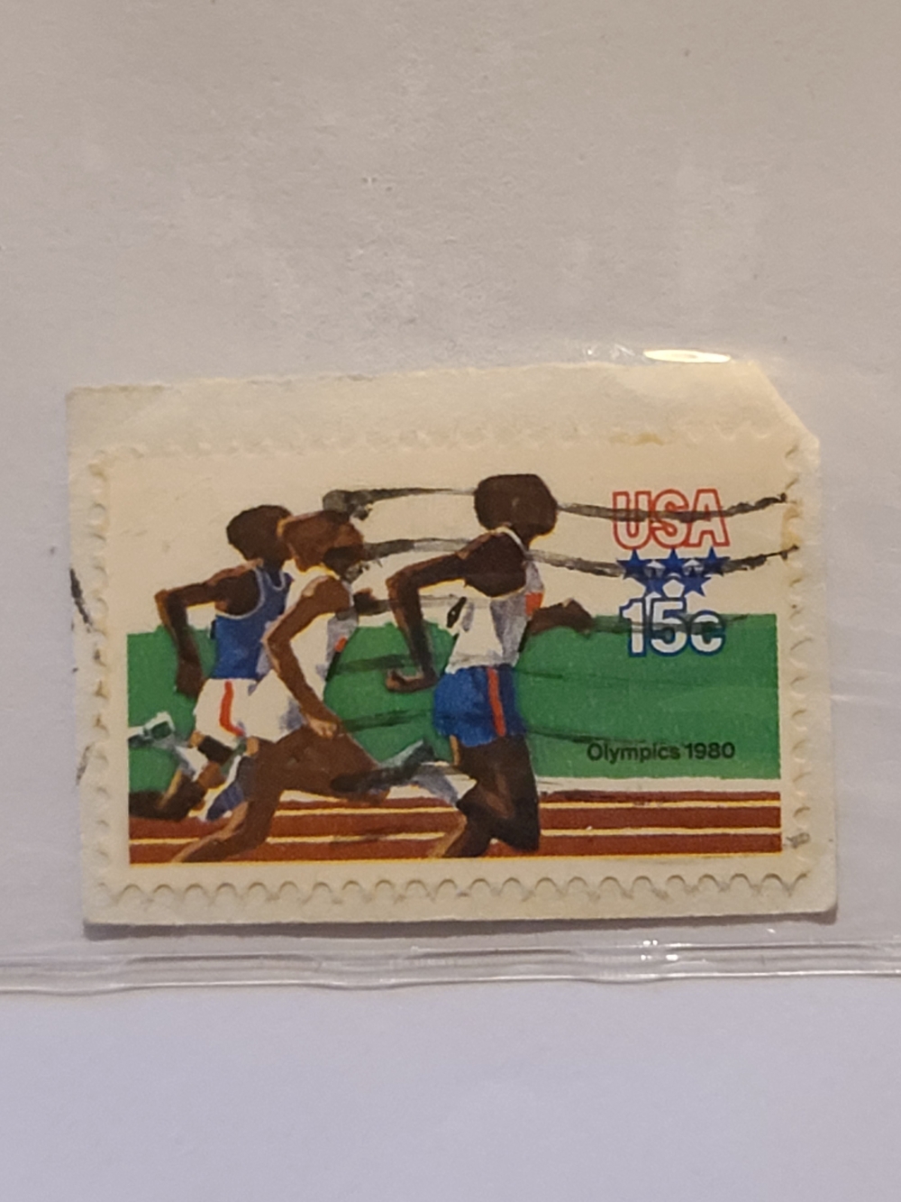 Vintage USA Track Runners Collectible Postage Stamp For Sale